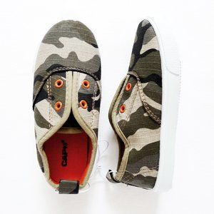 NEW Camo/Camouflage Slip On Laceless Sneakers Boys